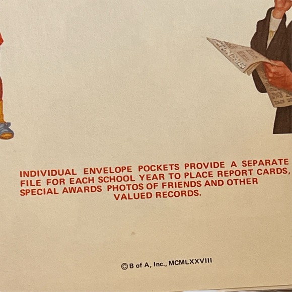 Vintage 70s Those Wonderful School Years Memory Album Record File K-12th Grade - Picture 3 of 6